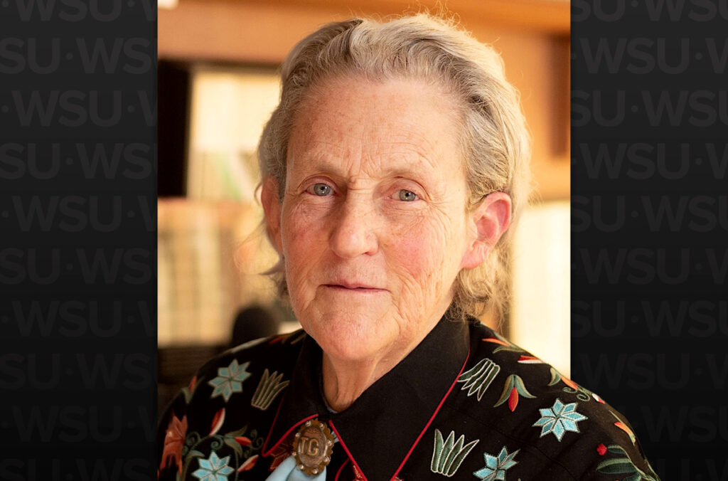 Closeup of Temple Grandin.
