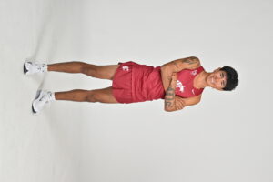 Ku Stevens posing for team photo