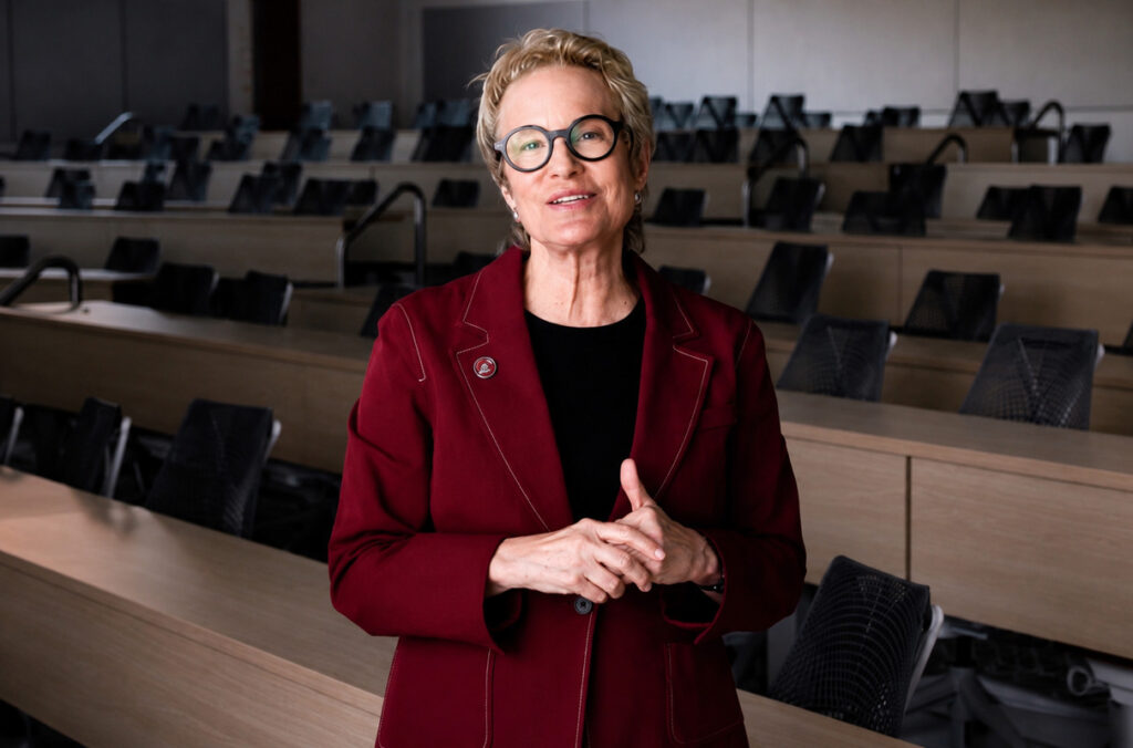Closeup of President Betsy Cantwell
