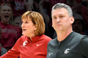 Closeups of Kamie Ethridge and Kyle Smith.