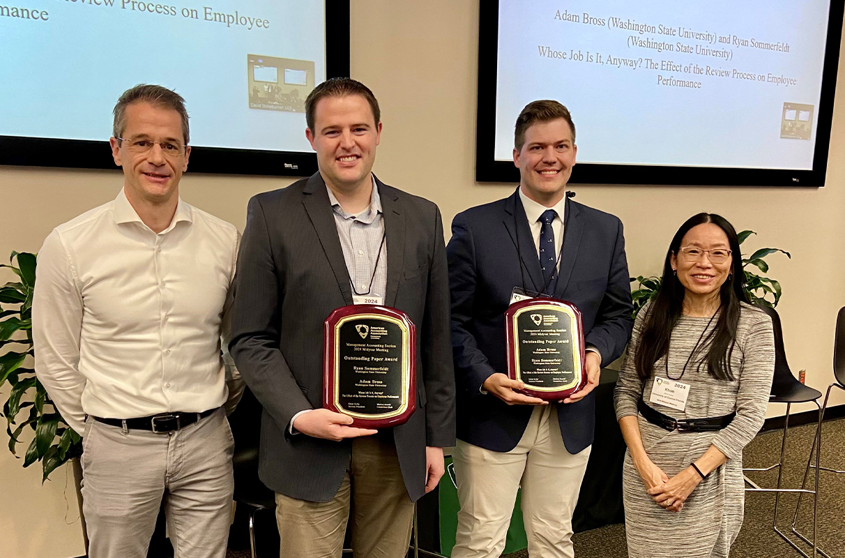 Business researchers honored at national accounting conference WSU