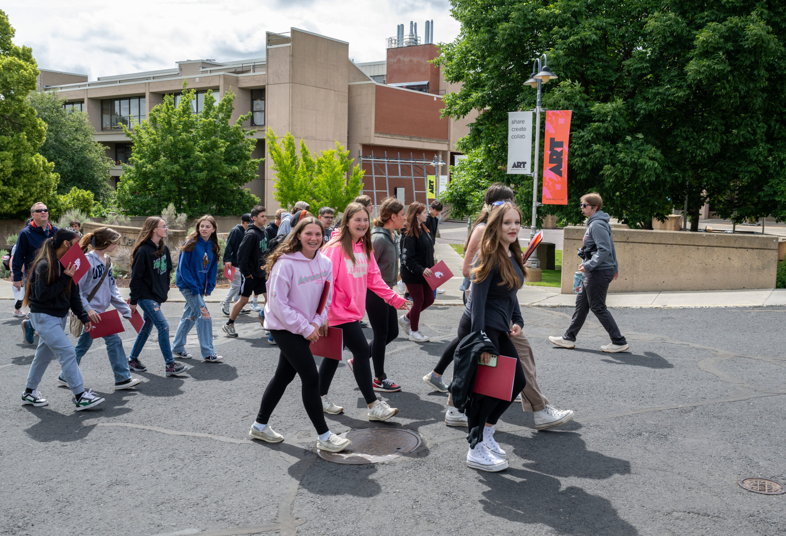 Students Tour WSU's campus in Pullman, WA.
