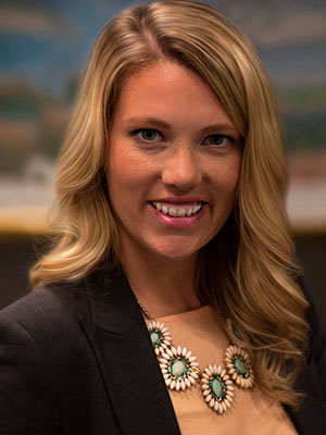 Headshot of Katie Helock.
