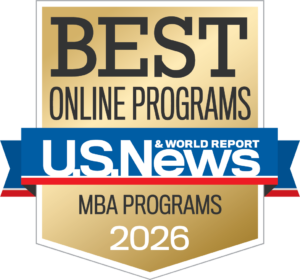 U.S. News & World Report Best Online MBA Programs 2026 badge