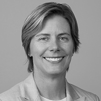 Grayscale headshot of Susan Mullaney.