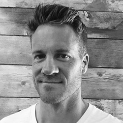 Grayscale headshot of Tyler Lafferty.