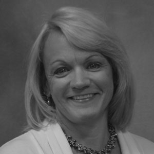 Grayscale headshot of Alice Hardin.