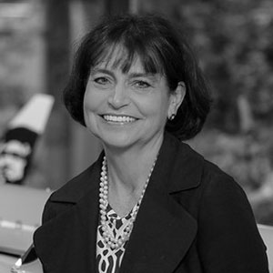 Grayscale headshot of Ann Ardizzone.