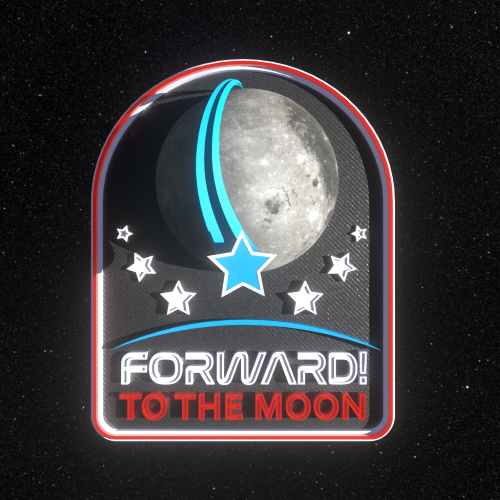 "Forward to the Moon" film poster.