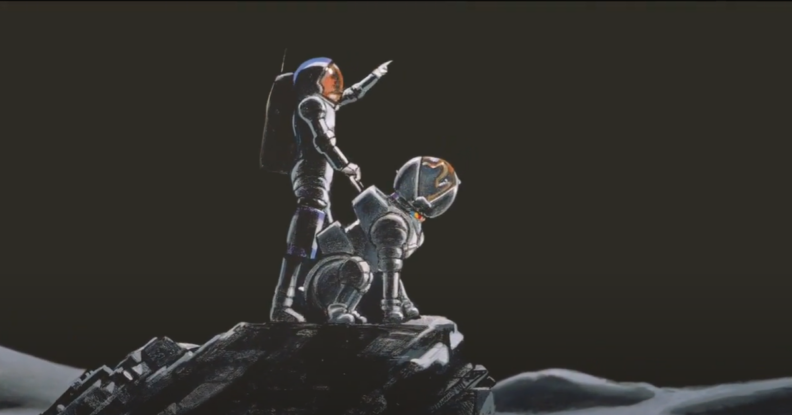 "Max goes to the Moon" film poster.