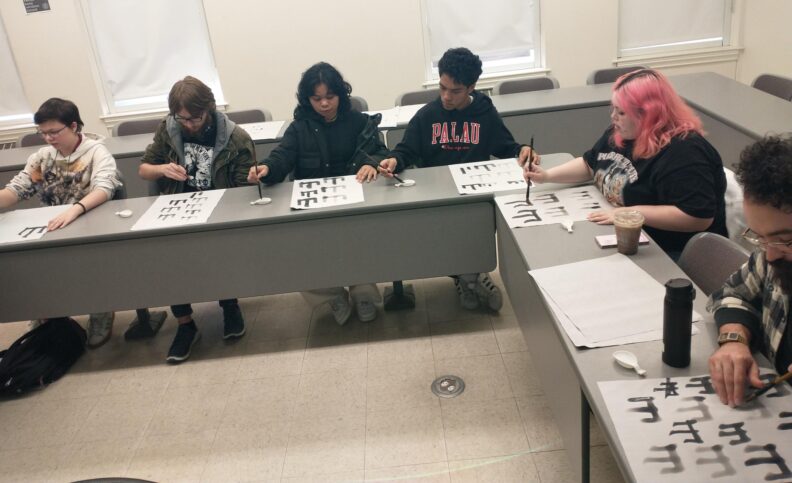 Japanese calligraphy workshop