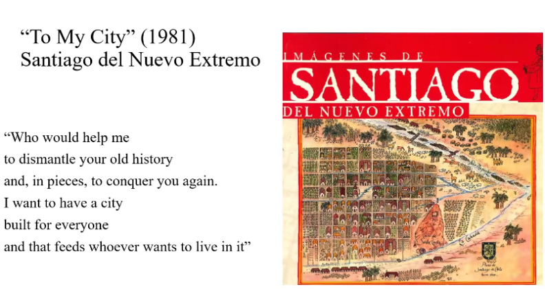 A slide on Dr Navarro-Daniel's presentation