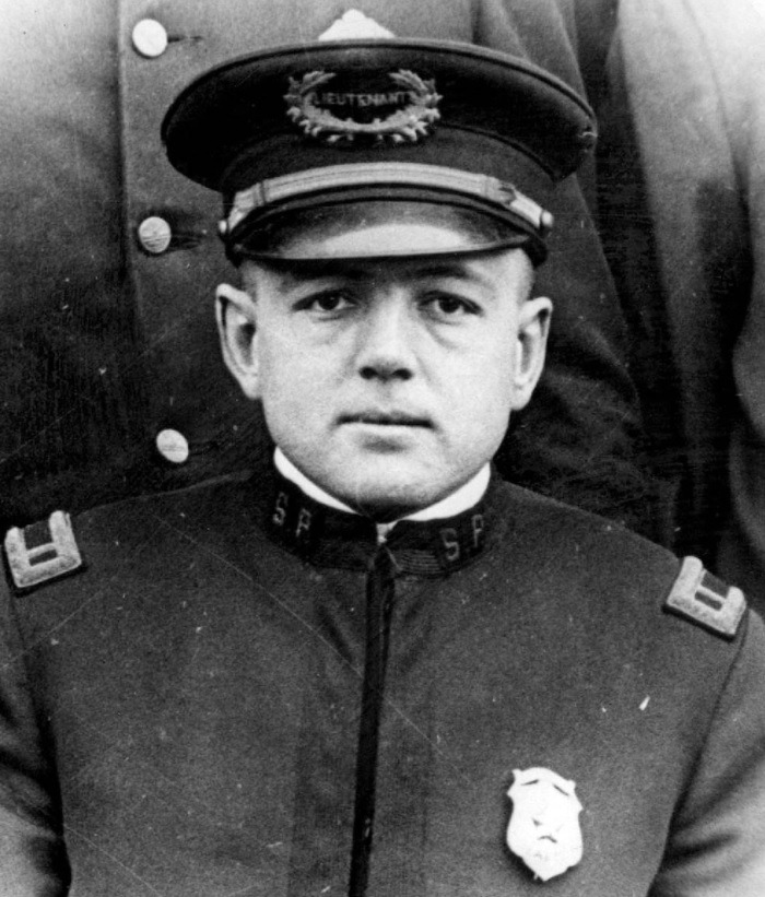 Police officer Roy Olmstead in uniform