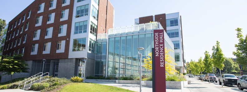 Northside Residence Hall building on WSU campus. 
