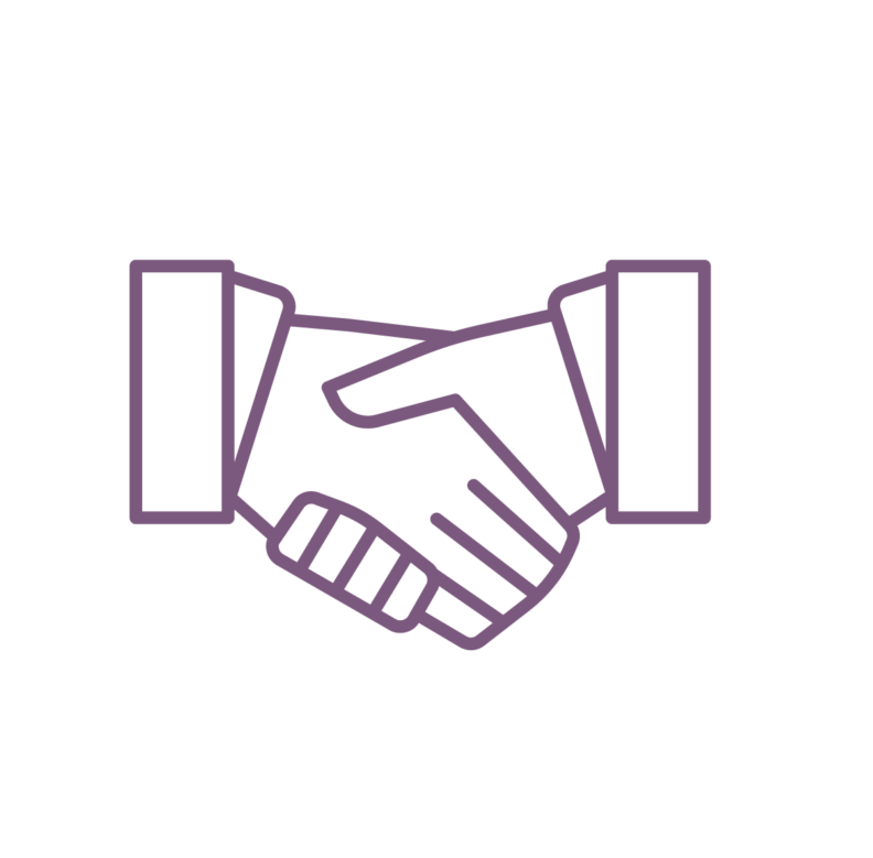 Handshake icon.