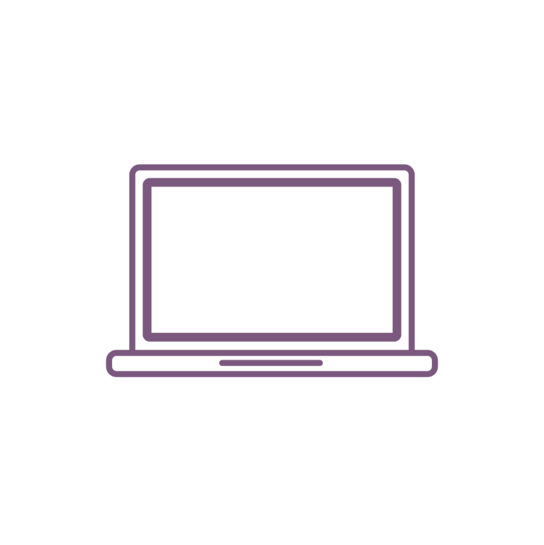 Laptop computer icon.