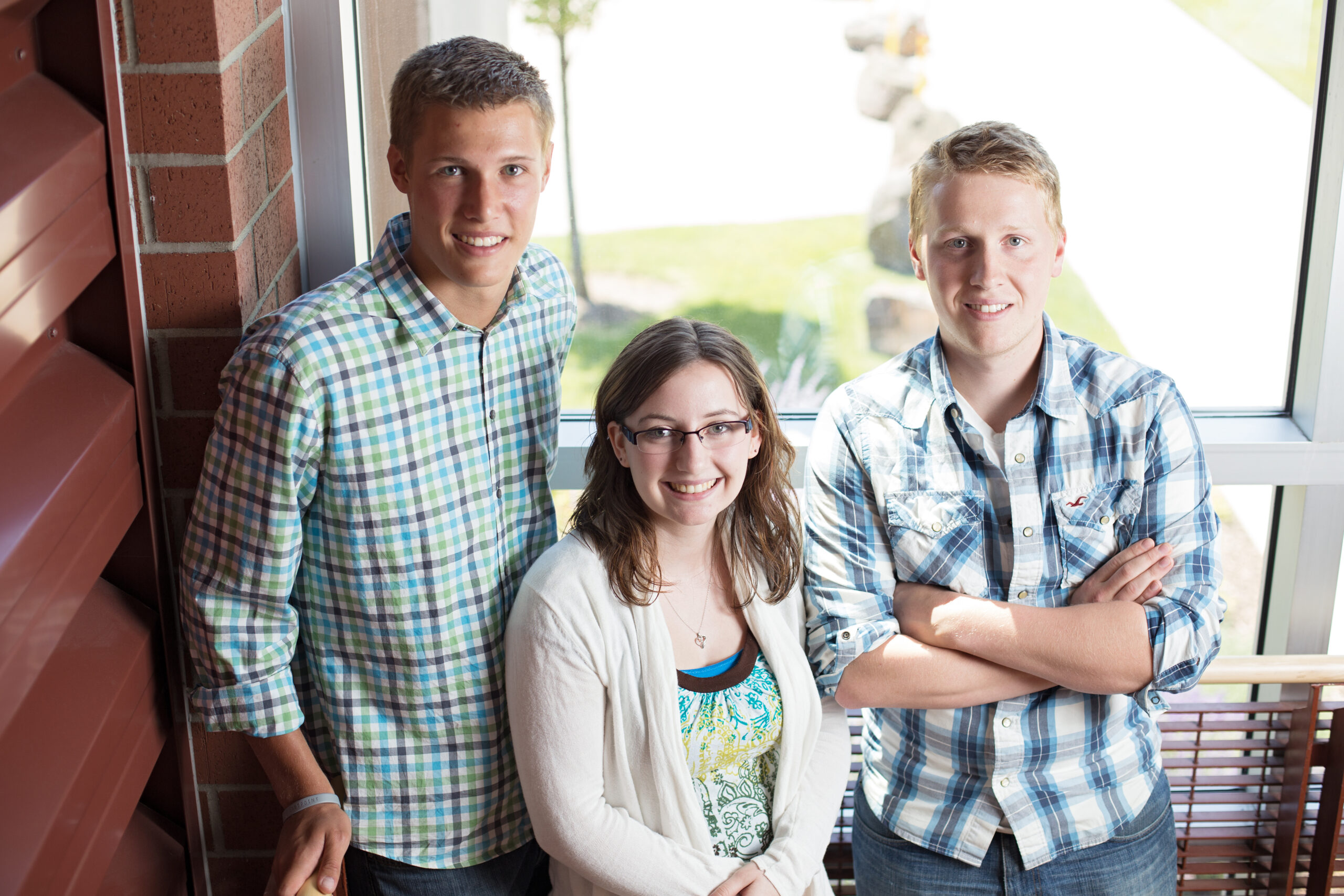 Three undergraduate students.