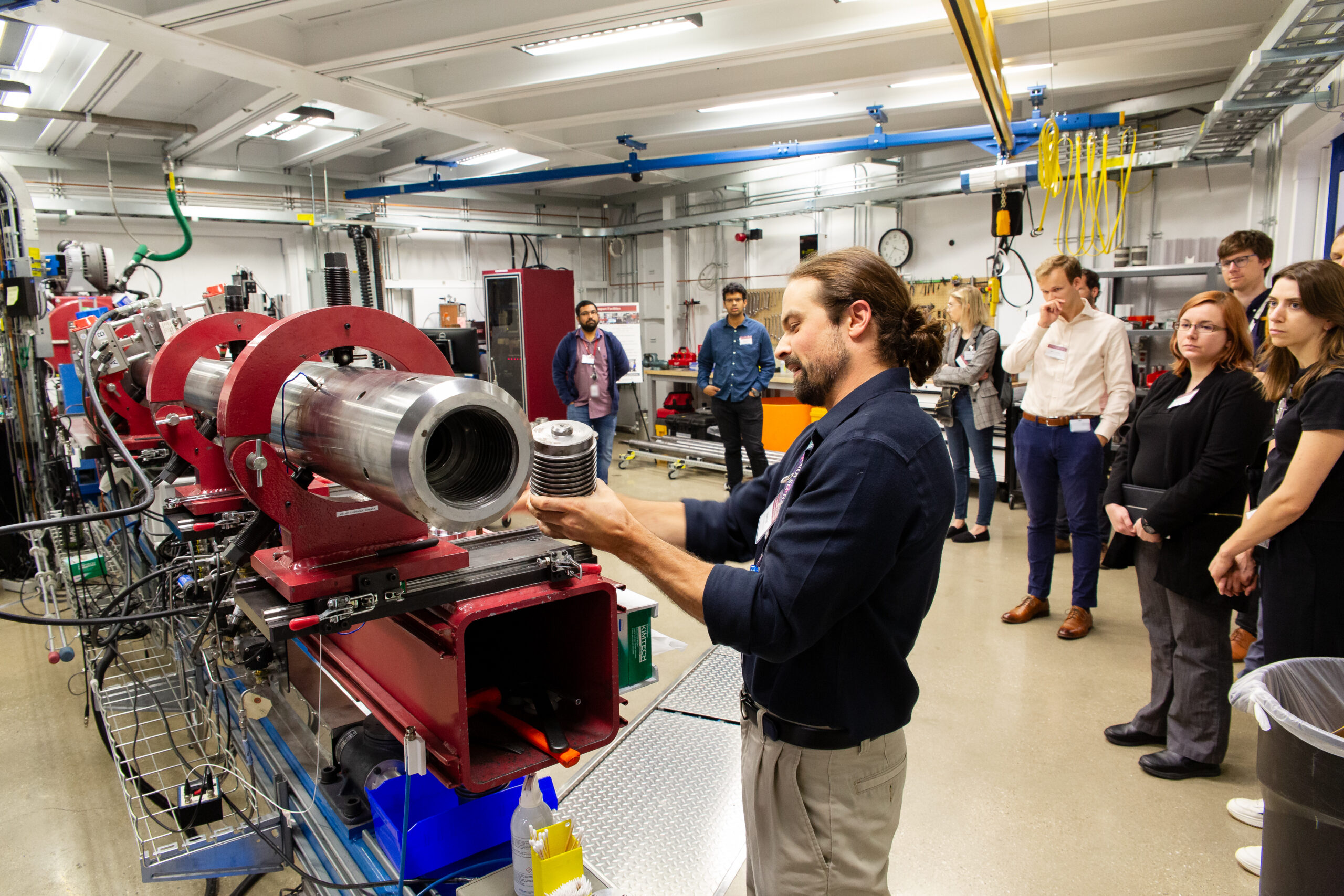 DCS Staff Guiding Visitors Through DCS Impact Facilities.