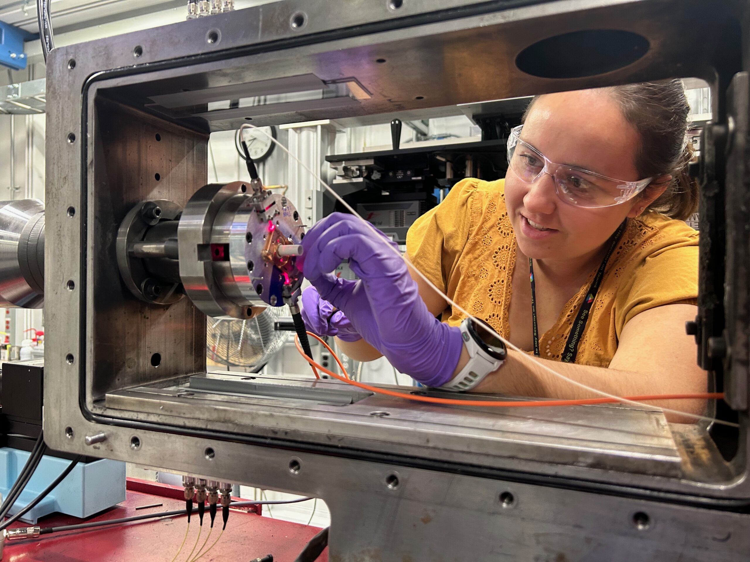 DCS User preparing for experiments.