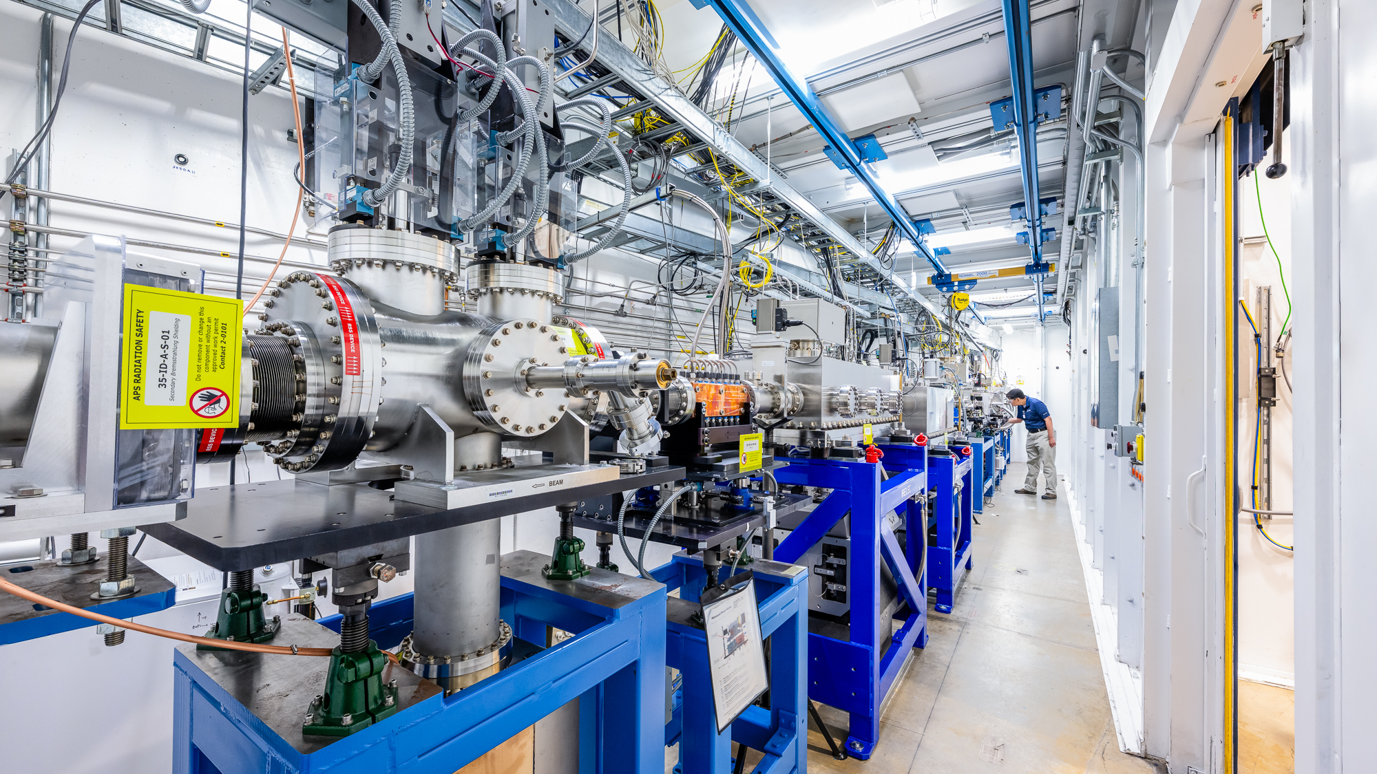 DCS Sector 35 ID-A Hutch post APS-U, msShutter, VFM/HFM, and Mask 2, msShutter, Vertical and Horizontal Focusing Mirror tanks, PSS Mask 2 copper block