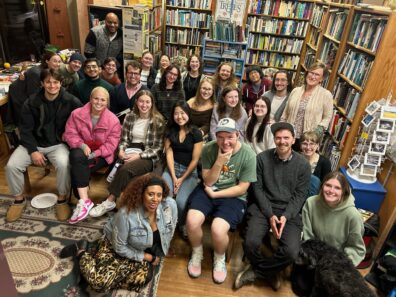 Group photo at open mic.