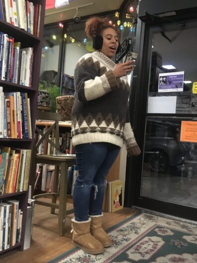 Open Mic MC Jada Rome.