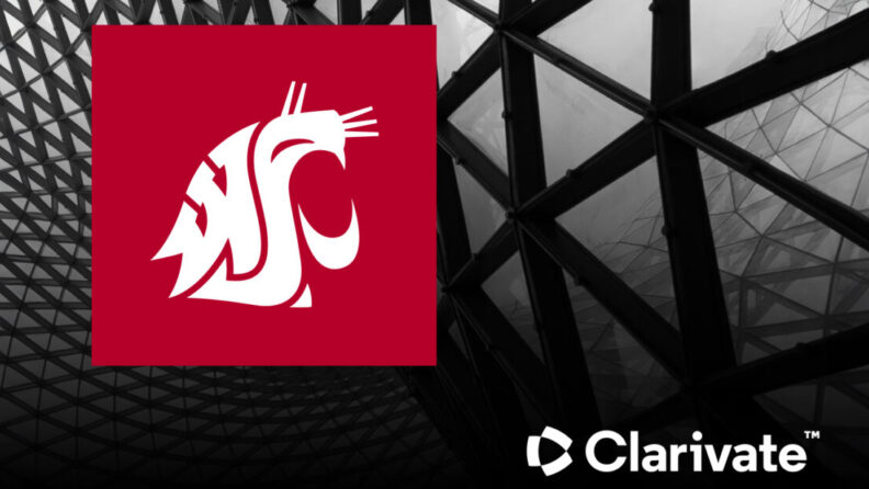 WSU logo and Clarivate Web of Science logo.