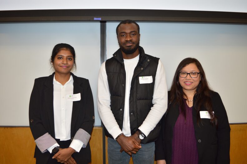 Shamila Gopalakrishnan, Desmond Aboagye, and Nazua Idris.