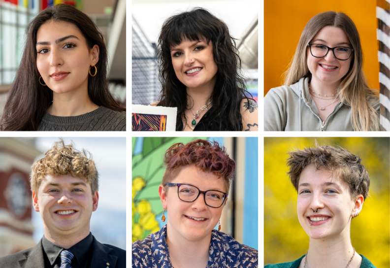 CAS 2025 Top Ten Seniors: Yasamin Alazawi, Madeline Goolie, Hannah McCready, Skylar McDavid, Eva Sheffler and Amabel Zucker.