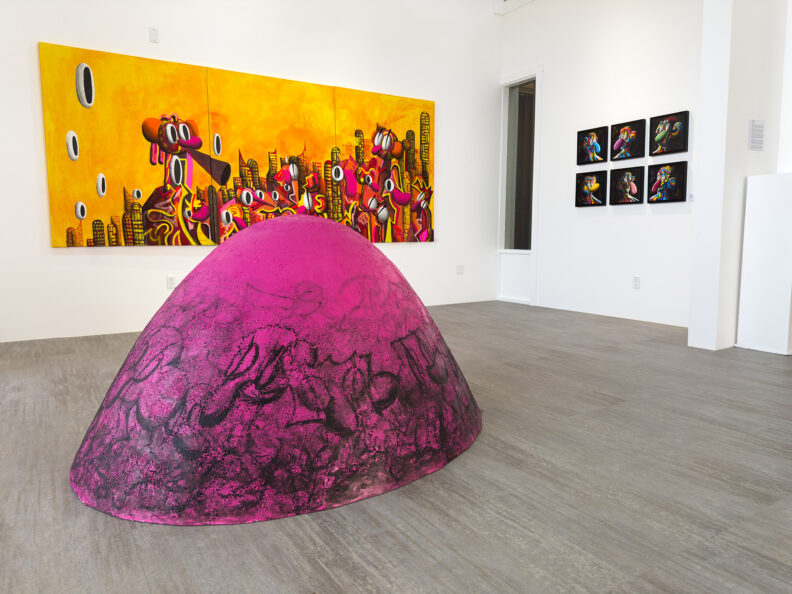 Artworks hung for display at the 2025 BFA Exhibition (credit: Collin Scott, WSU Class of 2025).