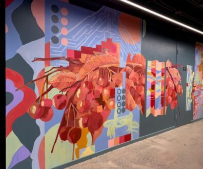 Mural by Jiemei Lin. Image links to larger version.