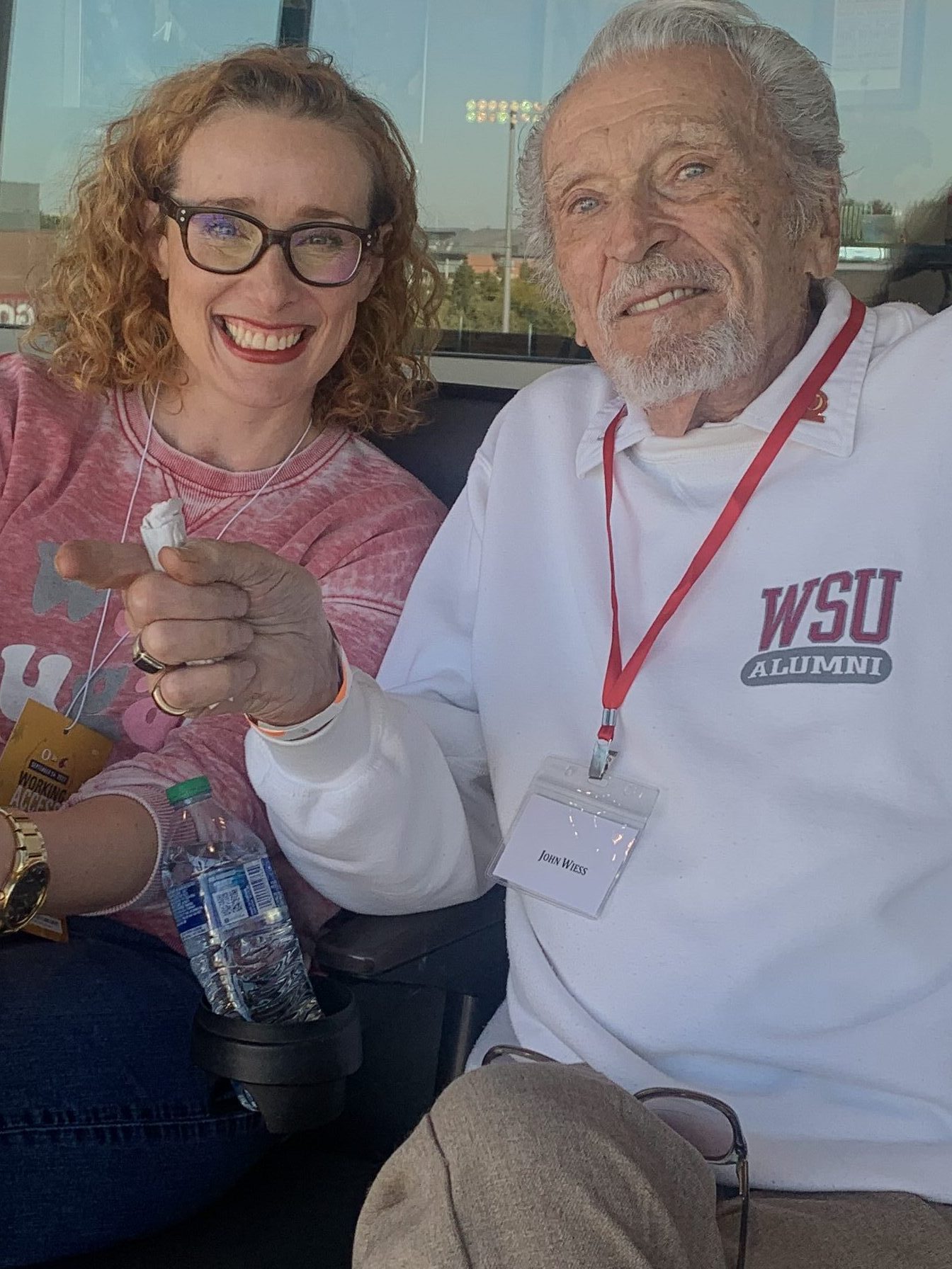 Melanie-Angela Neuilly with John Wiess