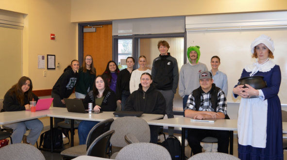 Melanie-Angela Neuilly with students