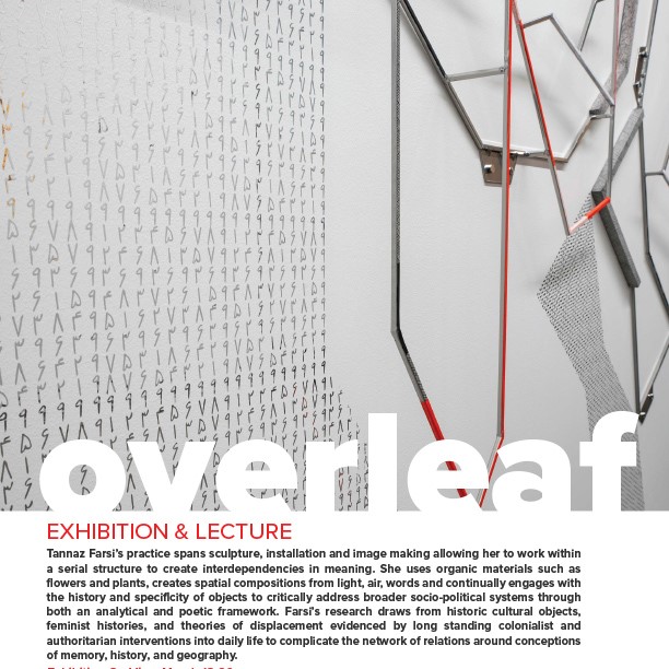 Flyer for "Overleaf".