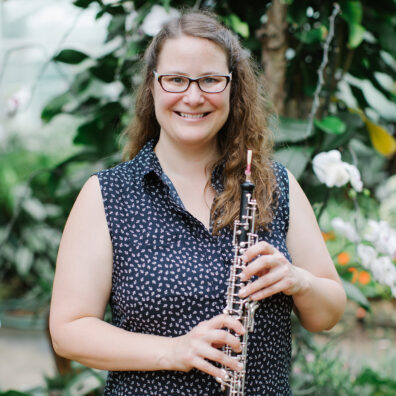 Keri McCarthy with oboe