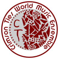 Crimson Ties World Music Ensemble logo.