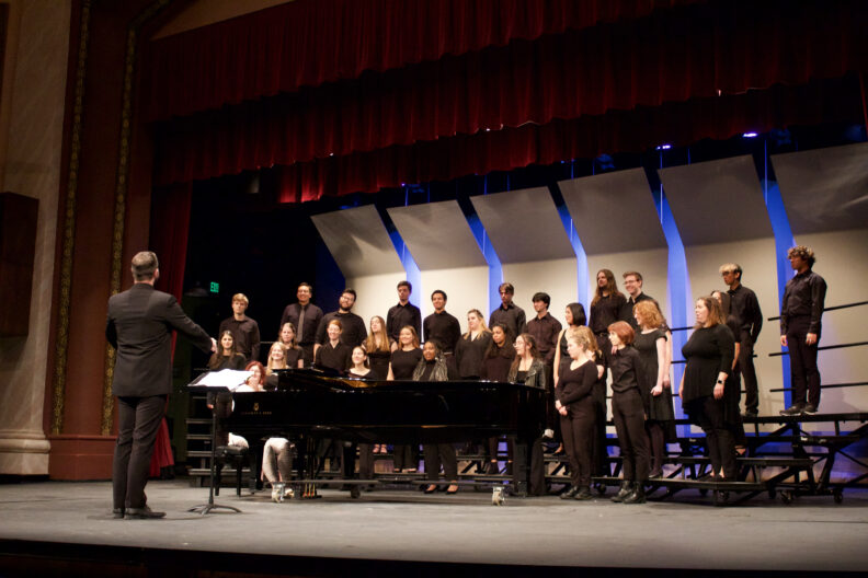 University Singers at concert.