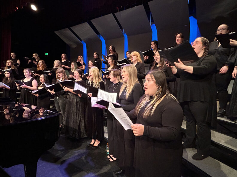 Treble Choir performance.