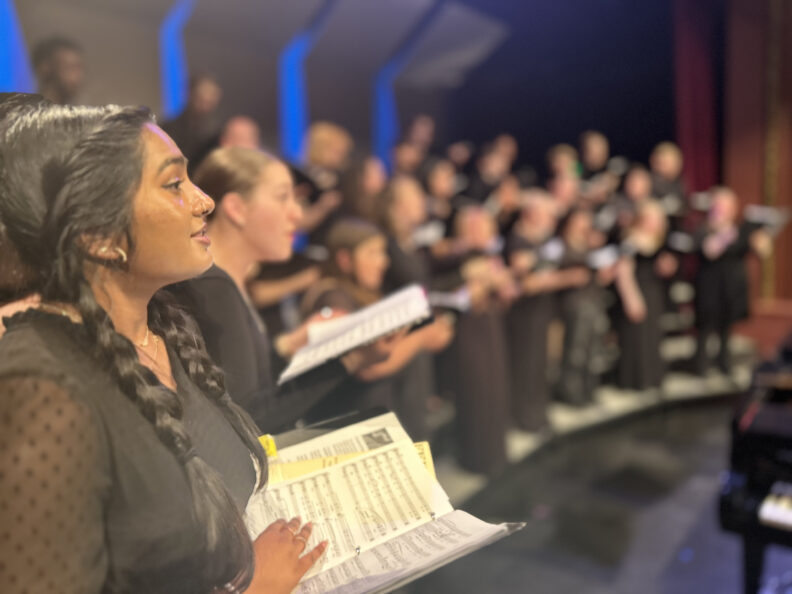 University Singers performance.