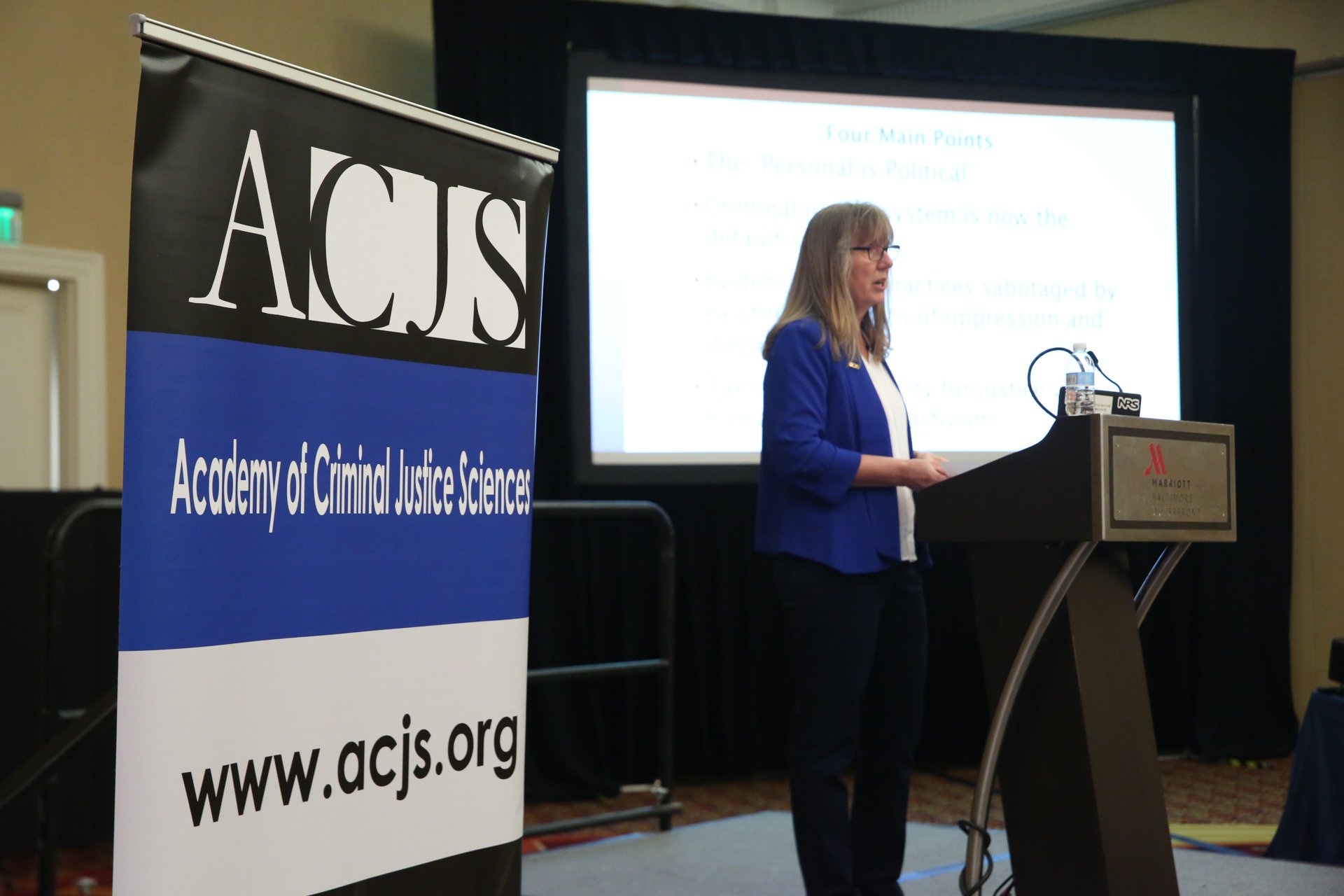 Dr. Faith Lutze, 2019 ACJS President.