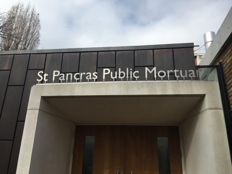 Entrance to St. Pancras Public Mortuary.