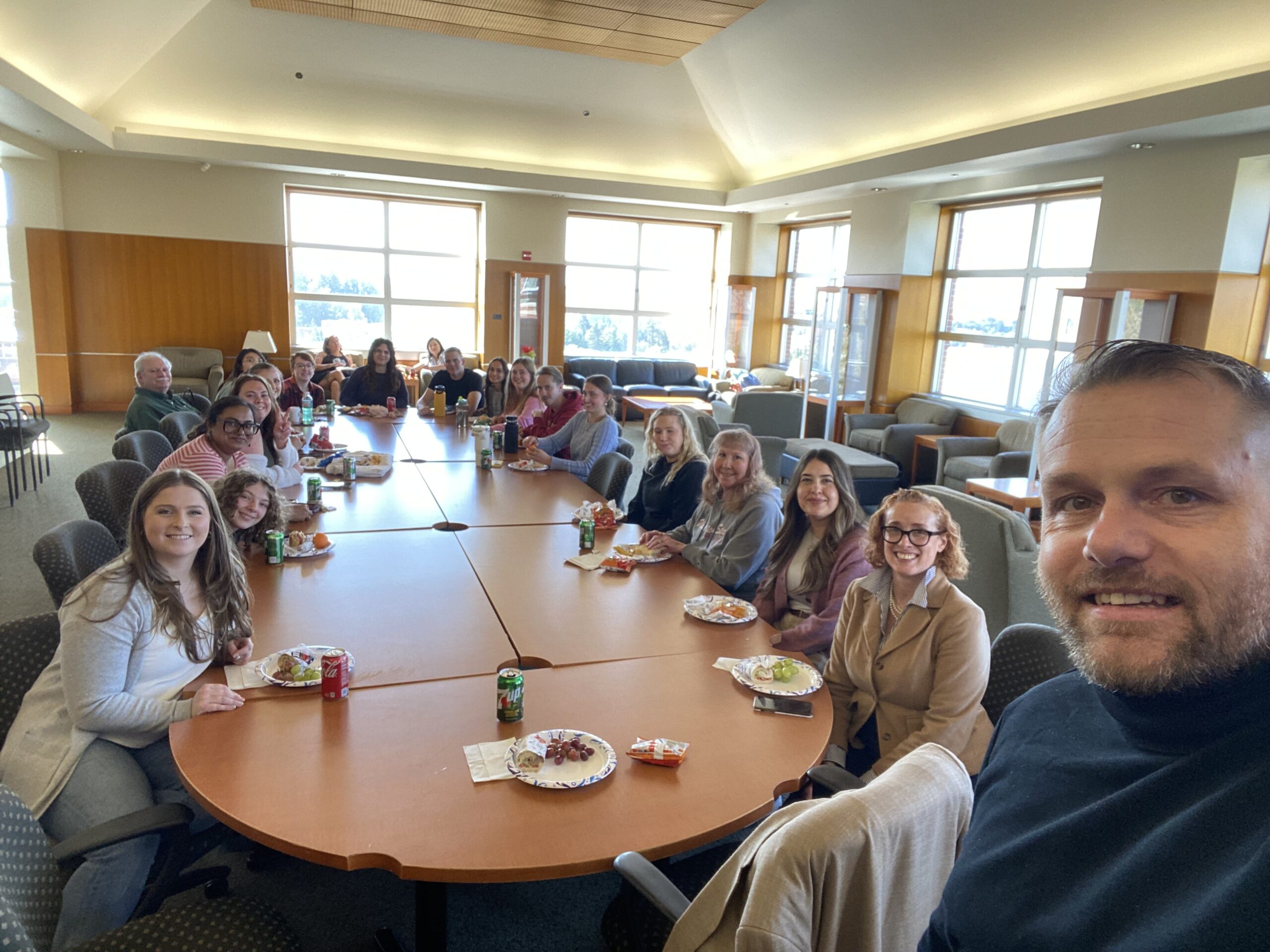 Graduate Student Association Speaker Series, David Garlock, Luncheon.
