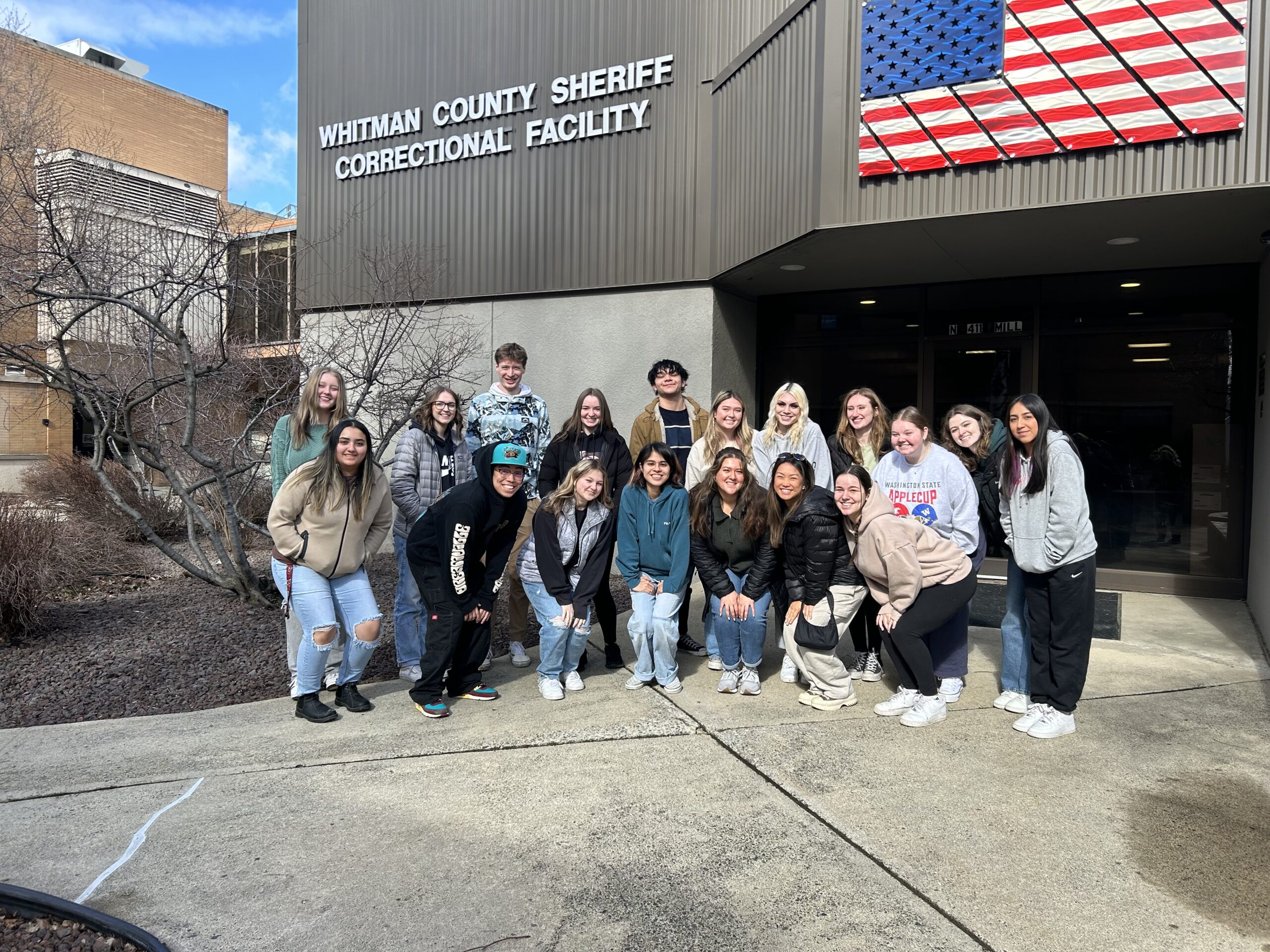 Undergraduate class trip. Whitman County Jail. Department of Criminal Justice and Criminology.