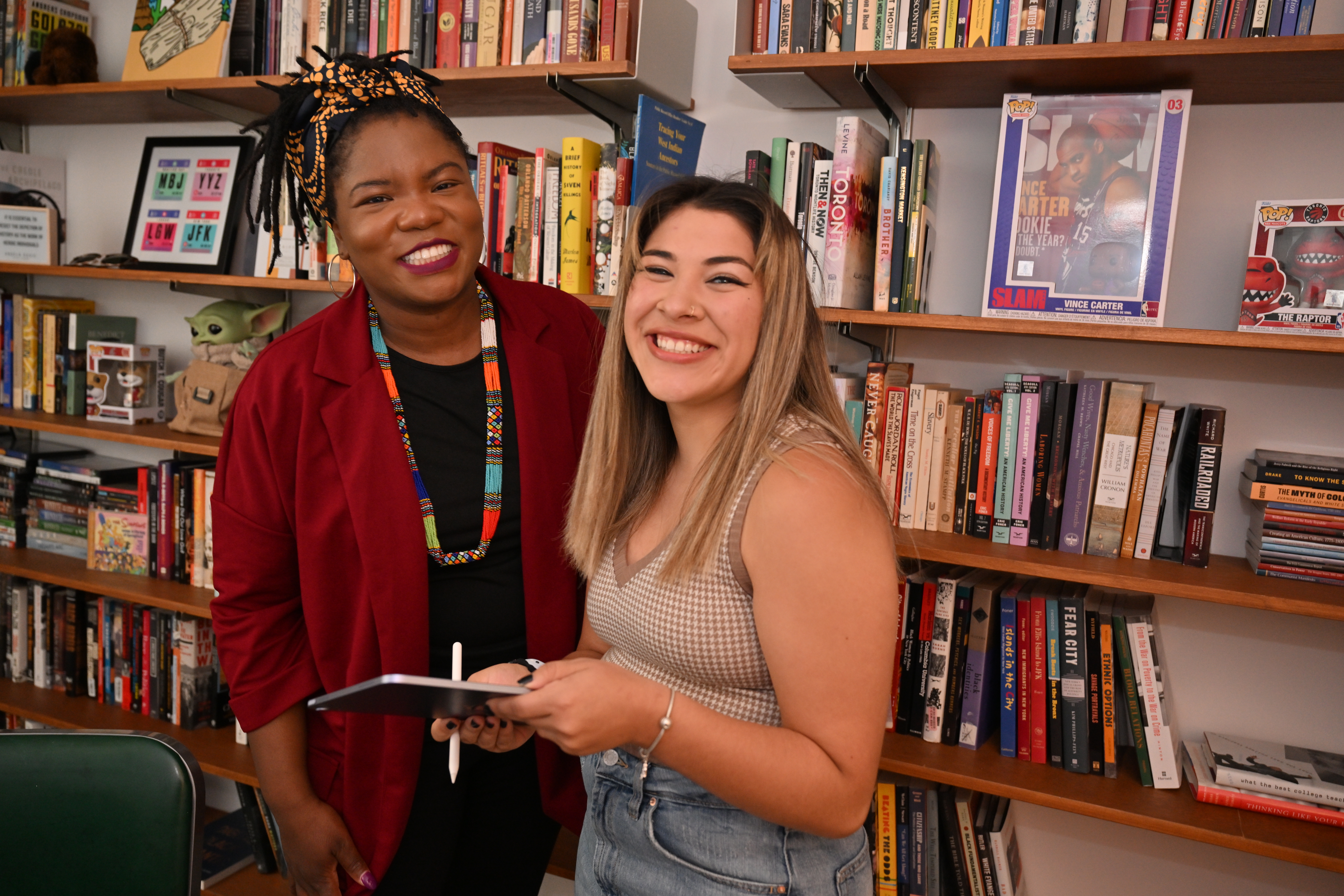 Student meeting with an advisor.