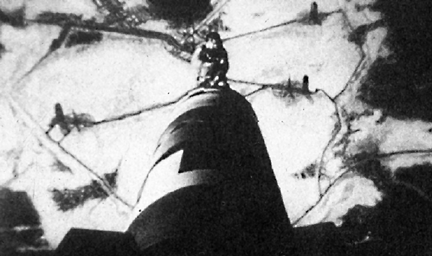 Man on top of missile