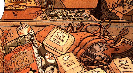 Now zoom in on the fast-food containers on the front seat. One is labelled with the code name of the bomb dropped on Hiroshima: "Little Boy" and the other bears the name of the Nagasaki bomb: "Fat Man."