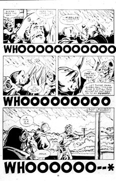 Occasionally the series tried to treat the threat of nuclear war seriously, as in this story in which another world, like their Earth, plunges over the nuclear brink. 