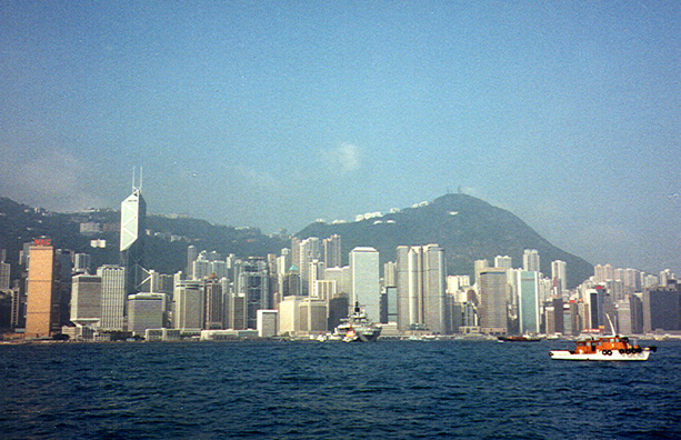 HONG KONG: We flew from Spokane to Seattle to Hong Kong, where the airport officials refused to let Marina Tolmacheva leave the airport on her Soviet passport since, saying she needed a different transit visa from the rest of us, so she spent the night there on a bench.