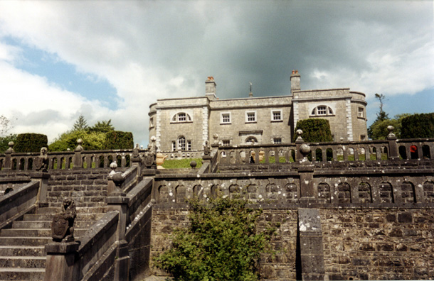 POWERSCOURT: For our last day we wanted to get out the city. We saved money, but not time, by taking a city bus south to Powerscourt Estate. It got stuck in slow-moving traffic for a long time and there was a long but not unpleasant walk on the other end of the trip. Powerscourt was originally a stately home, but shortly before it was to be opened to the public in 1974 it burned to the ground. Today the remnant houses a variety of upscale shops; but people come mainly for the sprawling, elaborate gardens.