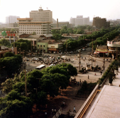 SHANXI: The Merchant's Hotel, nice enough, but next to a spectacular new Hyatt, almost empty. When we entered the hotel, "Amazing Grace," was playing in the lobby. Later: "You'll Never Walk Alone" (a good title for China). Mr. Cai says that Chinese prefer Western music. The other night in a hotel restaurant we were serenaded by a trio (including a synthesizer) with such tunes as "Red River Valley."